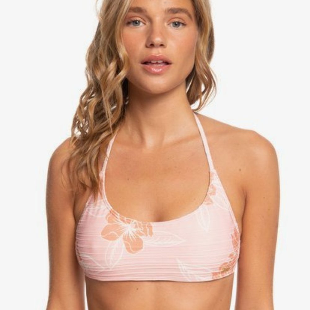 Roxy Sandy Treasure Bralette Bikini Top - Small